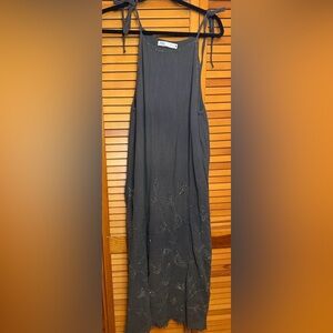 Zara Charcoal Embellished Maxi dress